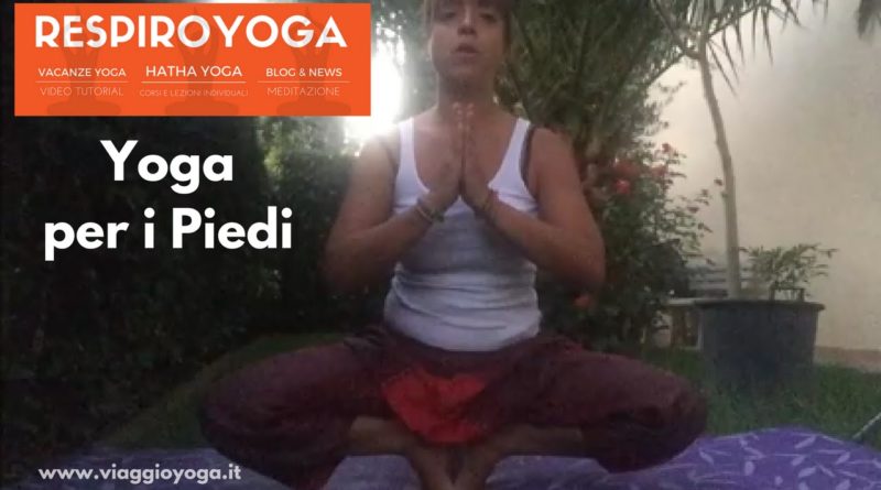 yoga piedi equilibrio