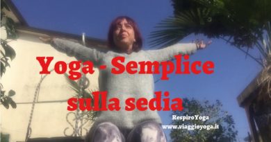 yoga sulla sedia