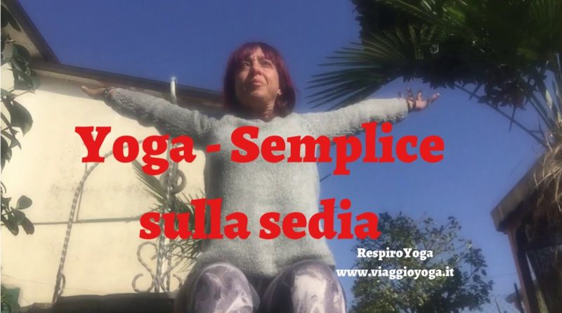 yoga sulla sedia