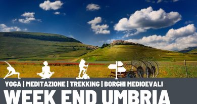 week end yoga trekking Umbria