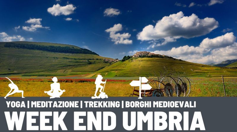 week end yoga trekking Umbria