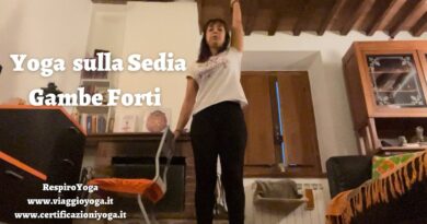 yoga sulla sedia